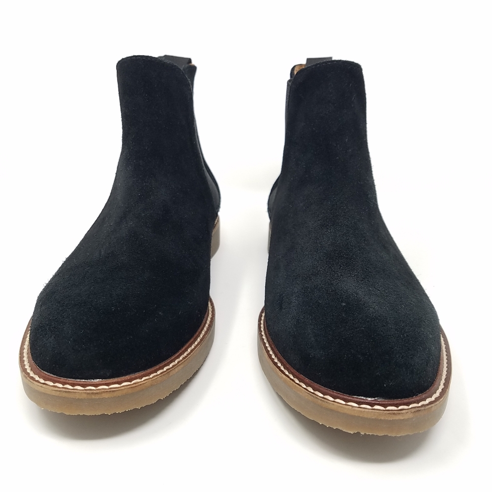 Steve Madden Black Suede Chelsea Boots - Picture 2 of 16